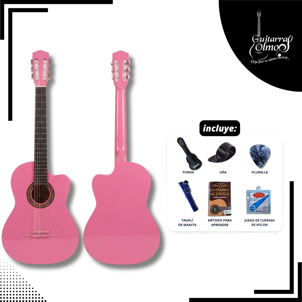 Guitarra Cutaway Olmos en paquete estandar