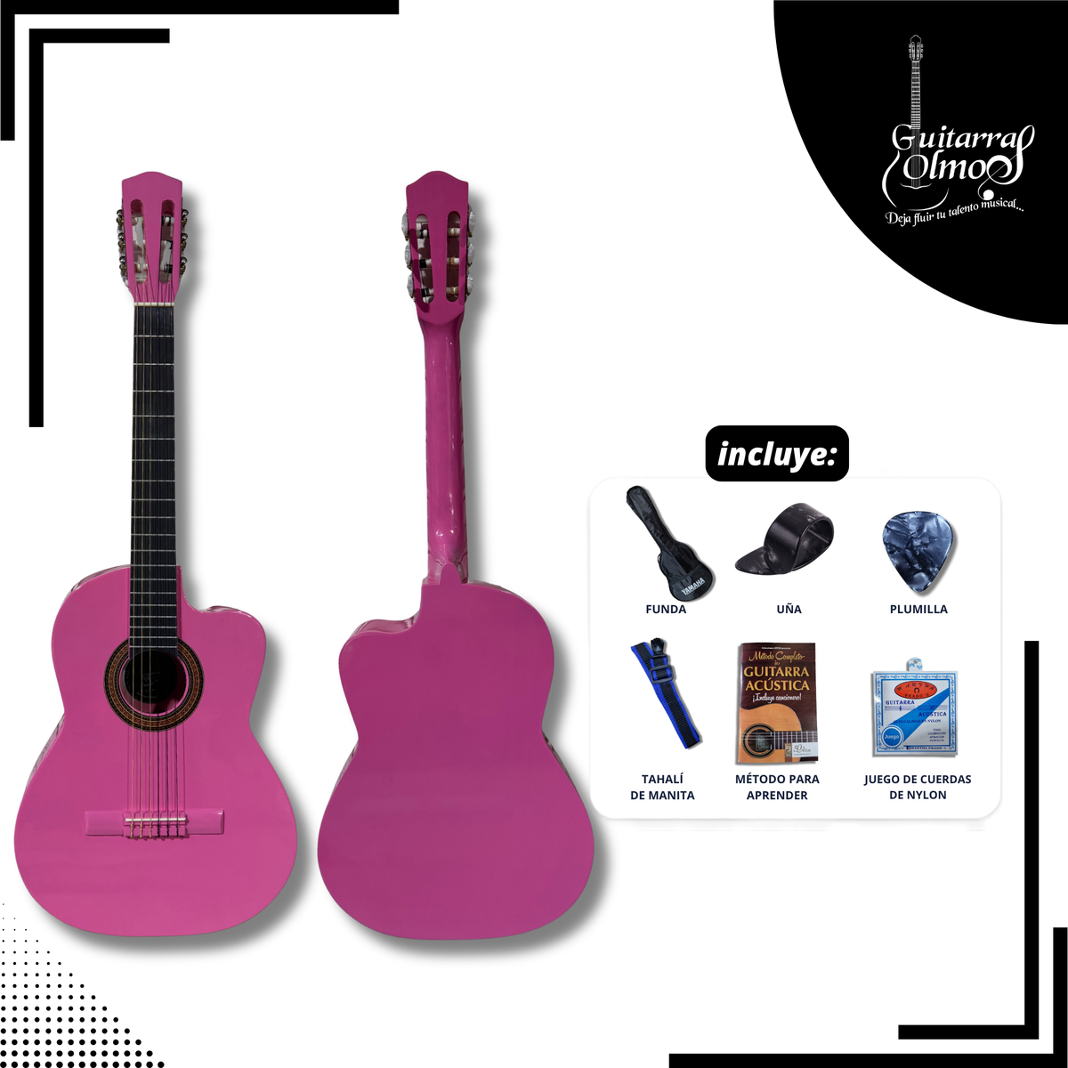 Guitarra Cutaway Olmos en paquete estandar