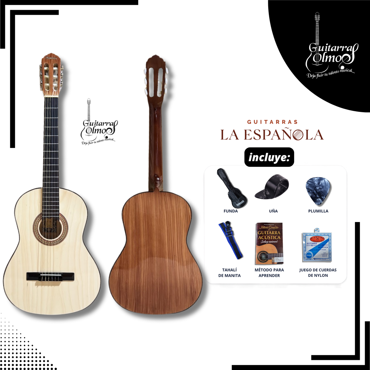 Guitarra Clásica "La Española" en paquete estandar