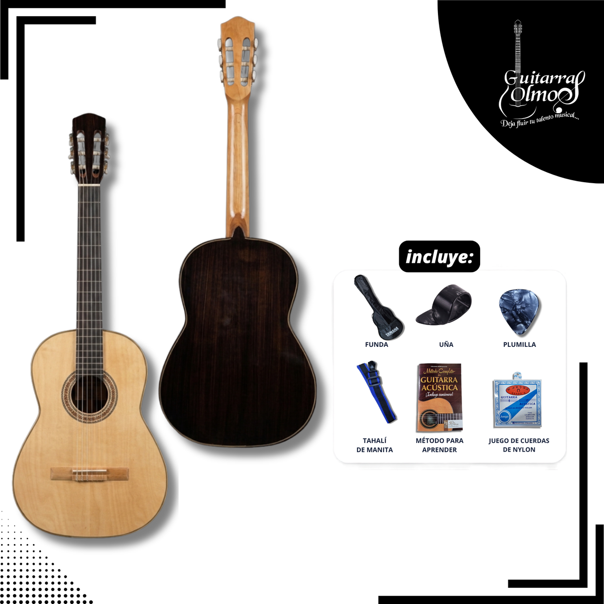 Guitarra clásica Olmos en paqute estandar