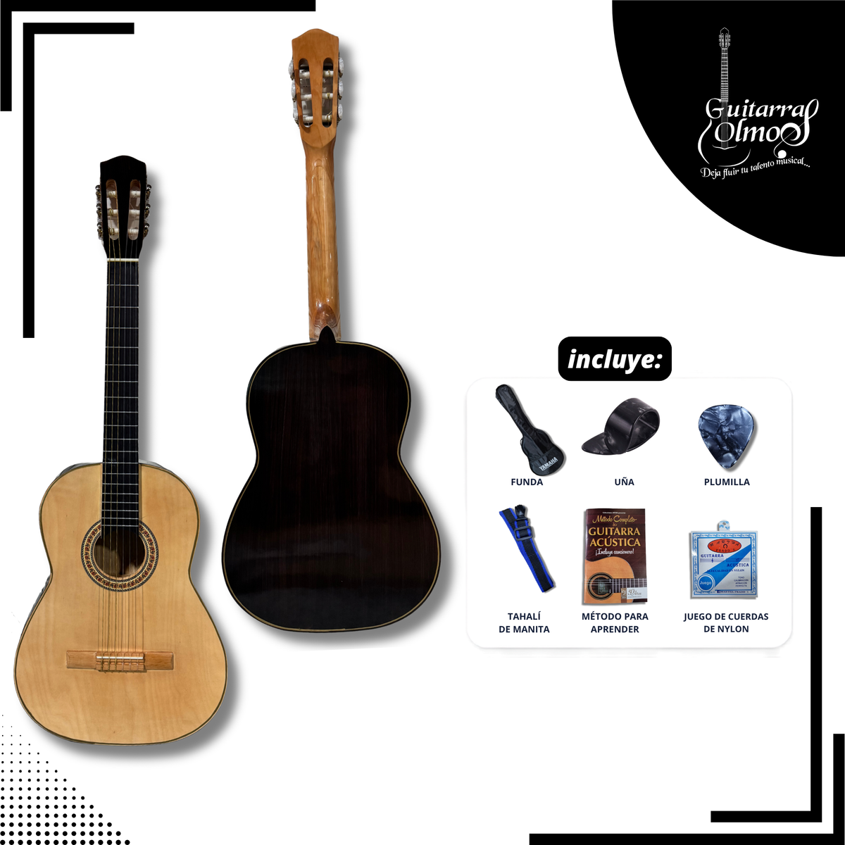 Guitarra clásica Olmos en paqute estandar