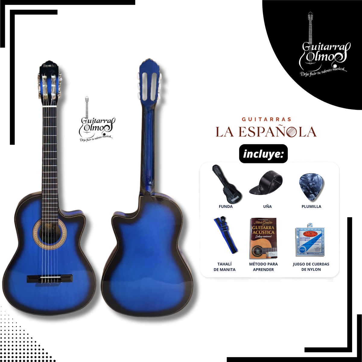 Guitarra cutaway "La Española" en paquete estandar