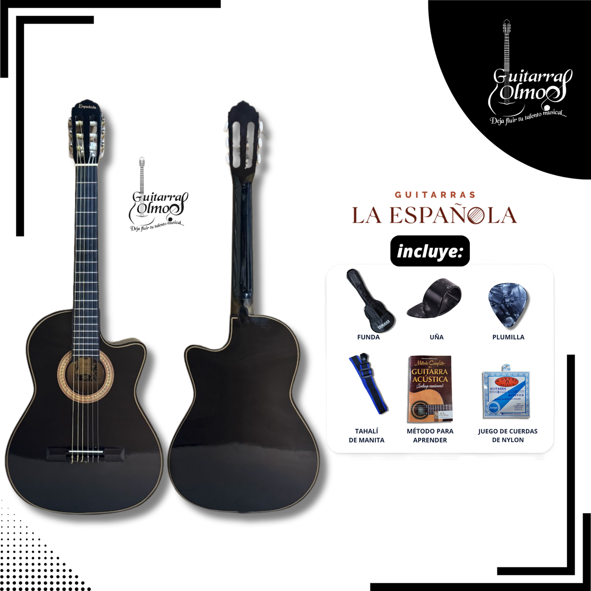 Guitarra cutaway "La Española" en paquete estandar
