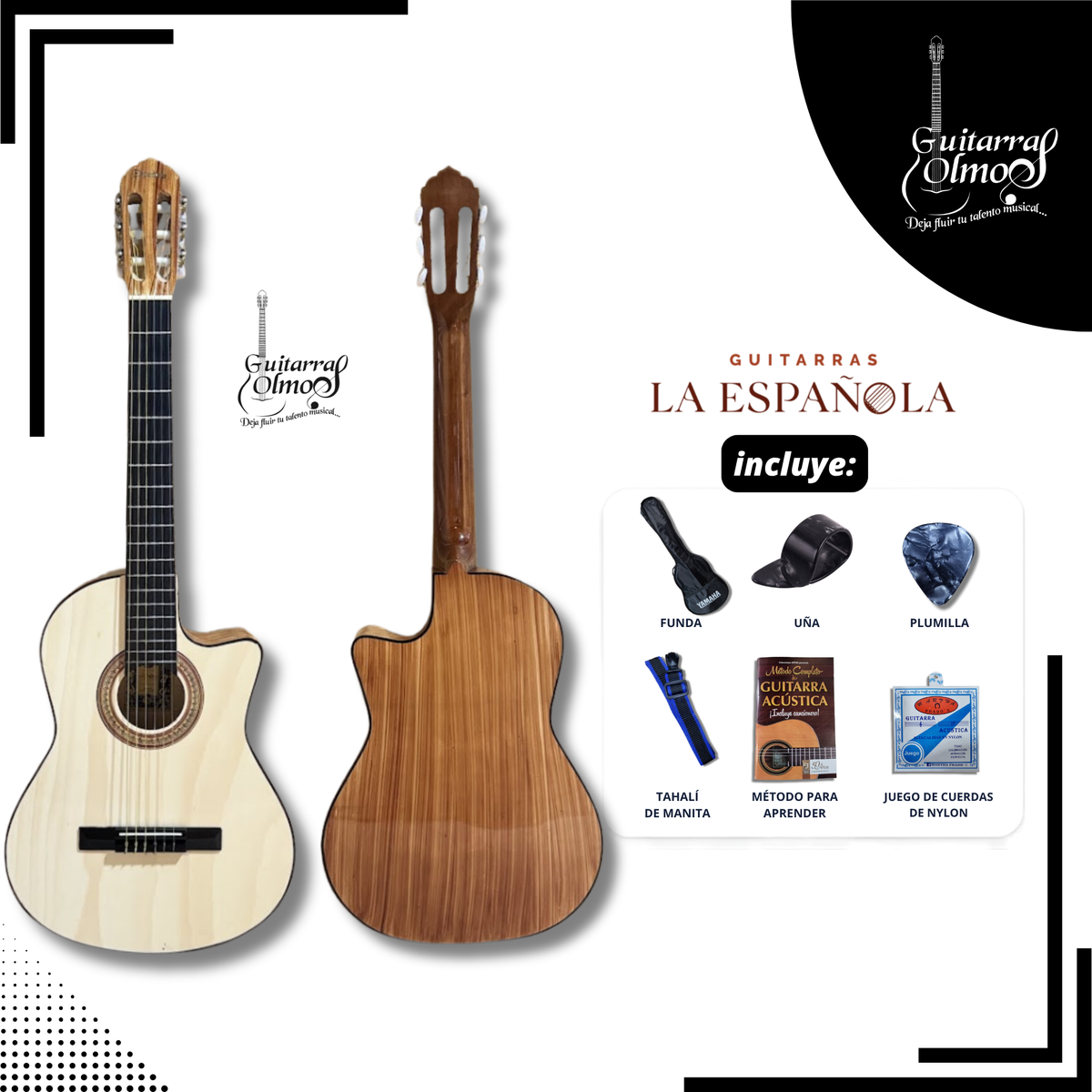 Guitarra cutaway "La Española" en paquete estandar