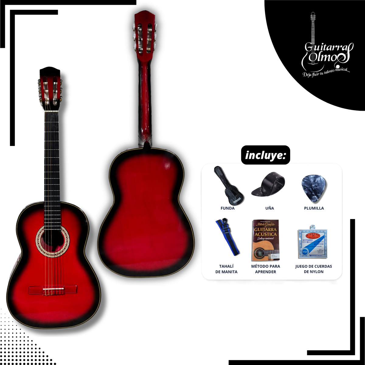 Guitarra clásica Olmos en paqute estandar