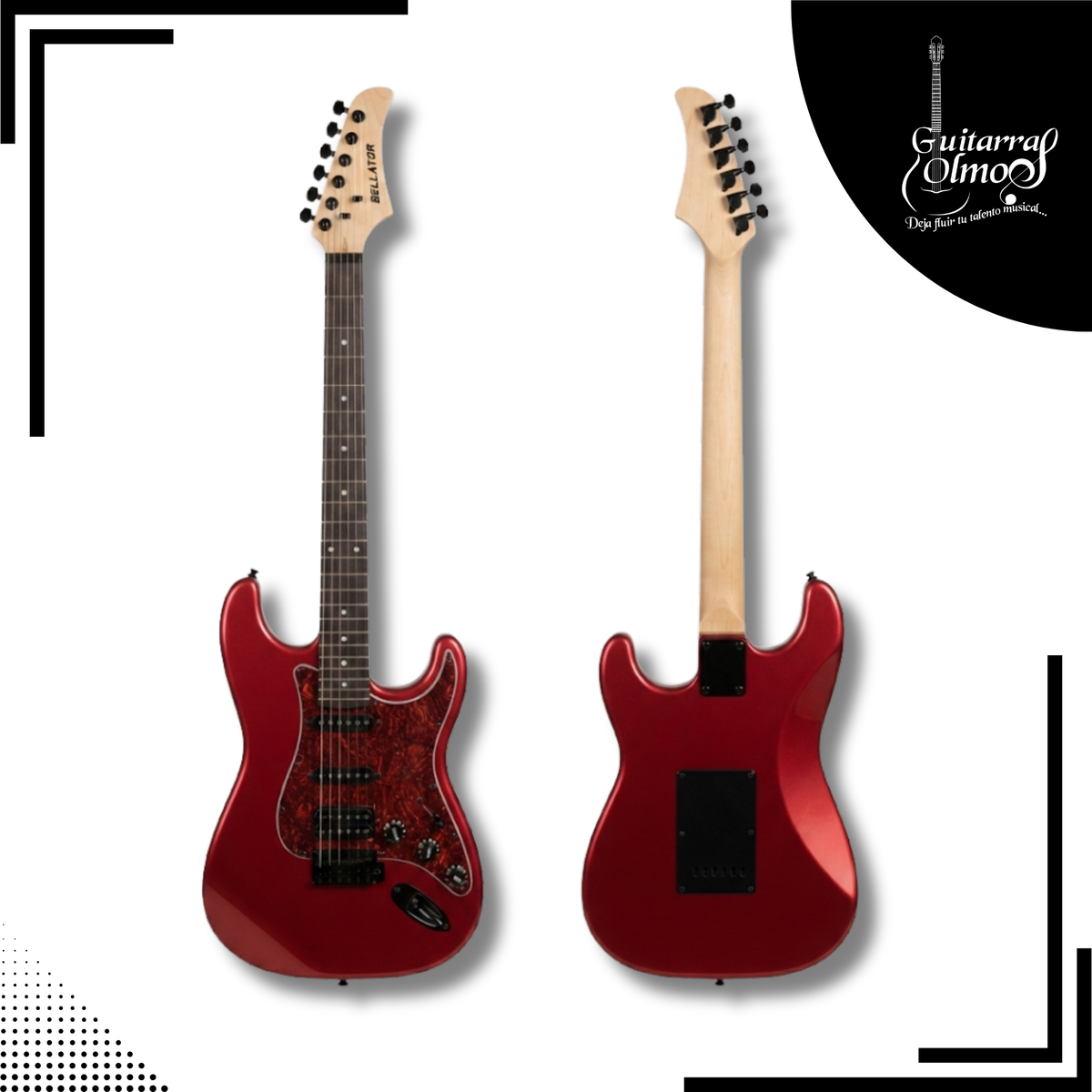 Guitarra Electrica Roja Bellator Stratocaster