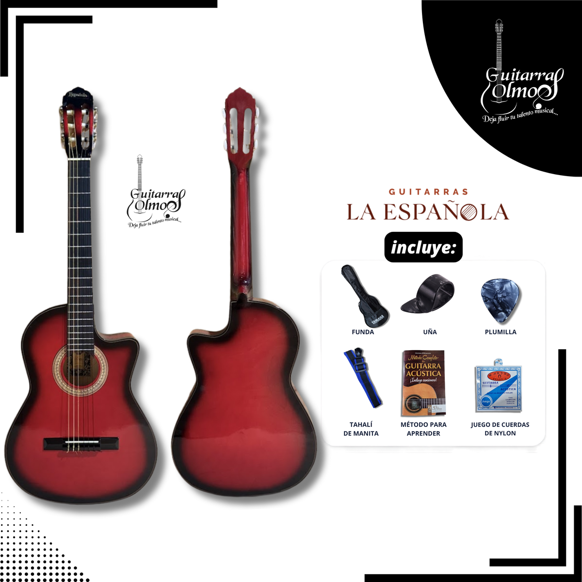 Guitarra cutaway "La Española" en paquete estandar