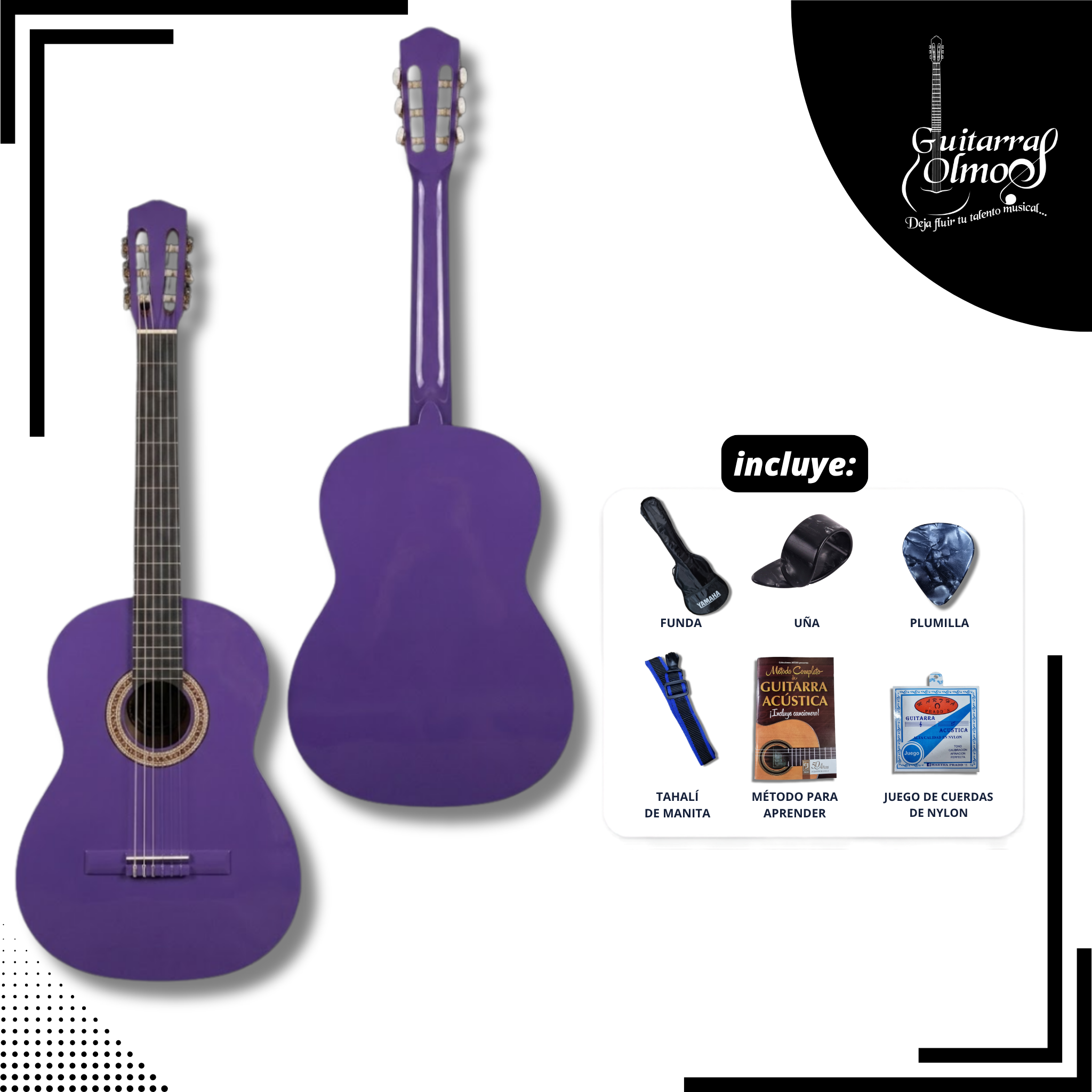 Guitarra clásica Olmos en paqute estandar