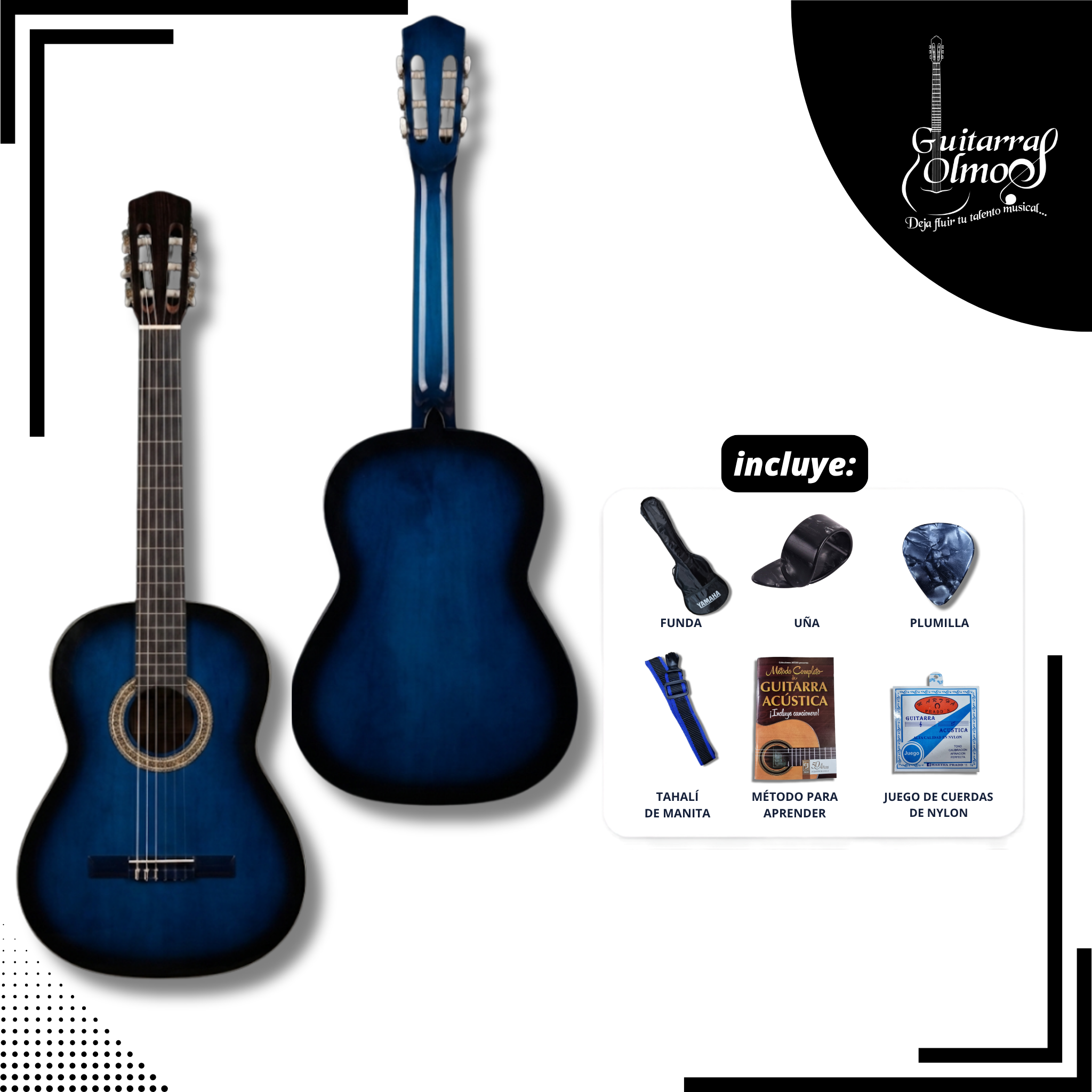Guitarra clásica Olmos en paqute estandar