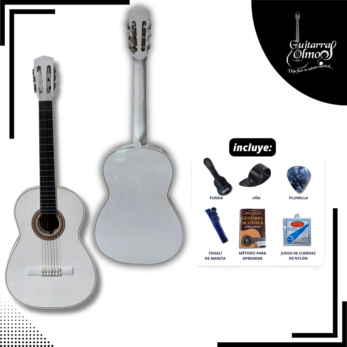 Guitarra clásica Olmos en paqute estandar